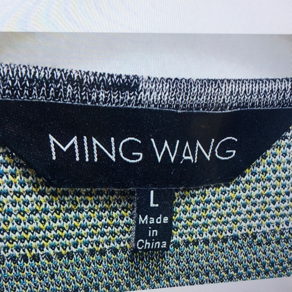 Ming Wang Women's Multicolor Patchwork Cardigan - image 4